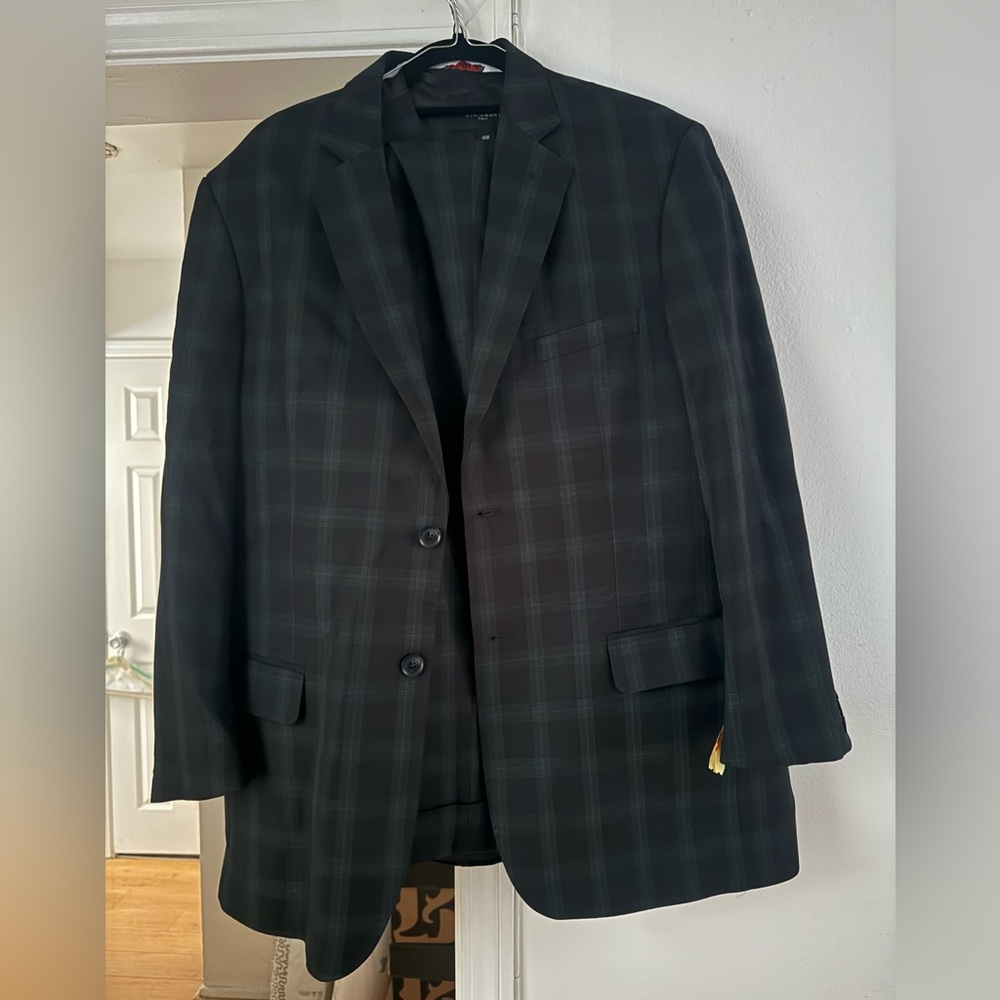 This is a three piece statement suit. Jacket, vest and pants are included.